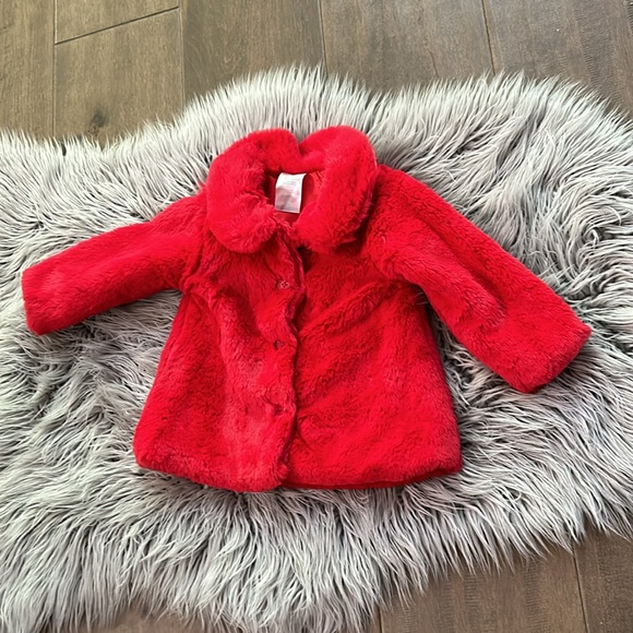 Faux fur toddler coat/jacket. Light weight. - Picture 3 of 17